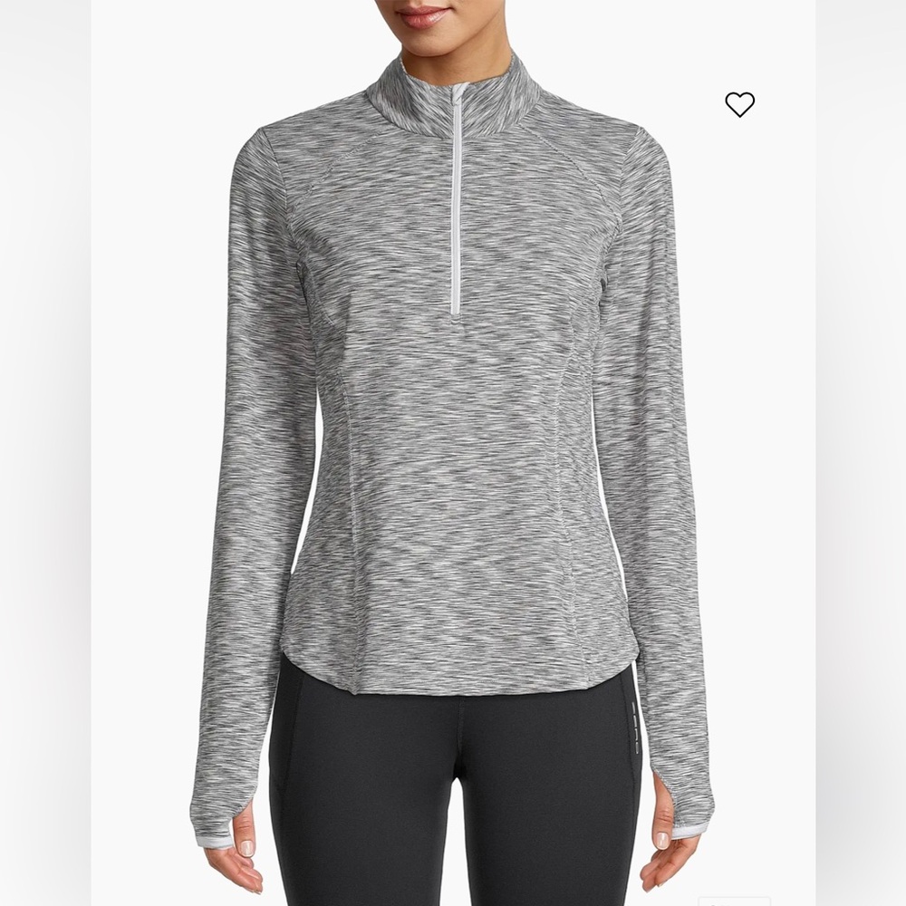 Zero Restriction Shae Half-Zip Pullover Top In Si… - image 1